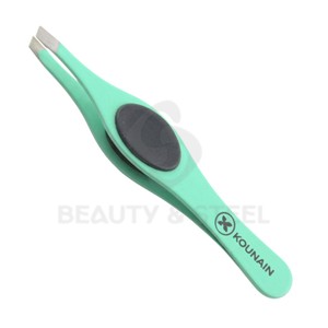 Professional Slanted Tip Eyebrow Tweezers with High-Precision Stainless Steel Construction for Grooming and Hair <b>Removal</b> - Product Image 3