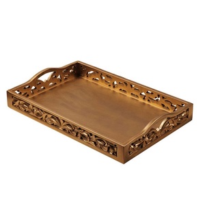 Bandeja de madera de calidad alimentaria Royal Look, bandeja de madera para servir, excelente calidad, juego de 2 piezas, bandeja de madera para servir a bajo precio - Product Image 5