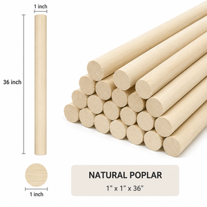 Tiges en bois massif polies et lisses, durables, pour la production de meubles, l'artisanat créatif et l'usage commercial - Product Image 2