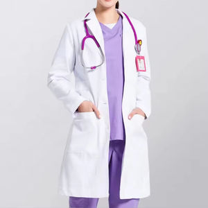 Batas Médicas Blancas Personalizadas de Nuevo Diseño, Hechas a Medida, OEM, para Laboratorio, Unisex, Productos de Laboratorio, Batas de Farmacia - Product Image 1