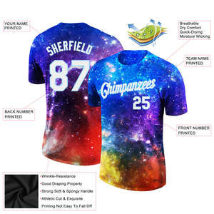 Premium Sublimation Shirts Full Print Polyester T Shirt Lightweight Soft Breathable Custom Apparel OEM ODM Wholesale Factory - Product Image 2