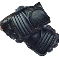 Gants de musculation unisexes SAAR INDUSTRIES de qualité supérieure, à demi-doigts, en cuir de vachette, avec fermeture auto-agrippante et support de poignet – Meilleures ventes