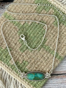 Collar de Turquesa Kingman Hecho a Mano, Plata de Ley, Estilo Boho del Suroeste, Joyería de Diseño, Regalo para Ella - Product Image 5