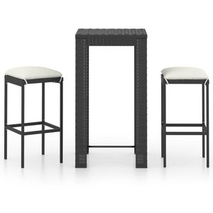Conjunto de Bar para Jardín en Negro para Muebles de Patio - Product Image 2