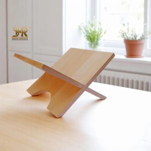 Support de livre pliable artisanal en bois de hêtre pour Coran, Bible, Gita, léger, portable, facile à transporter, lecture religieuse, Ramadan - Product Image 2