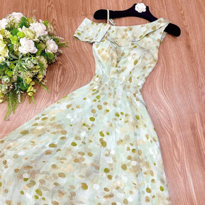 Vestido Largo Sexy de Manga Corta para Mujer, Estilo Maxi, Natural, Simple, Lavable, de Seda, para Primavera, ODM, Combinación Perfecta de Elegancia y Comodidad - Product Image 4