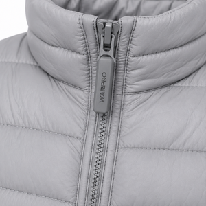 WARPRO INDUSTRY Men's Winter Puffer <b>Jacket</b> Premium <b>Canvas</b> Fabric Hooded Stand Collar Full Zip Windproof Breathable Streetwear - Product Image 3
