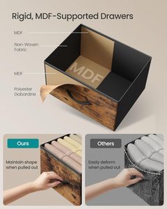 ตู้ลิ้นชักผ้าสีดำสุดหรู 8 ช่อง สำหรับเฟอร์นิเจอร์ห้องนอน - Product Image 4
