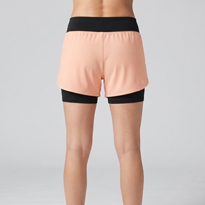 Shorts de course personnalisés pour femmes, vente en gros, 2 en 1, légers, pour la gym, le fitness, l'entraînement, le yoga, avec poches et couche intérieure - Product Image 5