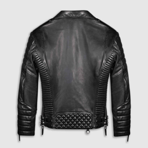 Solid Trader Timeless Design Antique Brass Hardware Accents Smooth Glazed Texture Premium Street Fashion Leather <b>Jacket</b> - Product Image 3