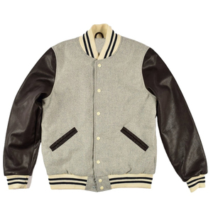 yellow color Latest <b>Maximize</b> Wear Varsity Jacket 100% Original Cowhide Leather Sleeves Woolen Fashion Long Wear for Men - Product Image 2