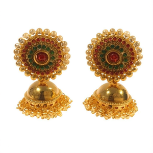 Antique Big Jhumka Jhumki Fashion Earrings - Product Image 2