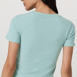 Diseño Minimalista Estampado, Algodón Suave para Uso Diario, Diseño Recortado con Cuello Redondo / Diseño de Color Sólido, Precio Económico, Servicio OEM - Product Image 5