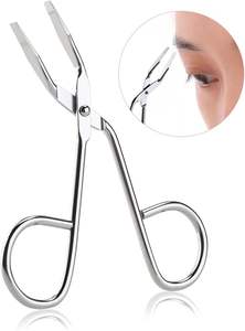 Pinzas para Cejas de Alta Calidad, Tijeras de Acero Inoxidable con Punta Inclinada, Pinzas para Cejas, Tijeras para Pestañas - Product Image 6