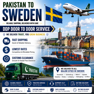 Service d'expédition du Pakistan vers la Suède DDP Porte à Porte Fret Aérien Fret Maritime Dédouanement - Product Image 1