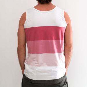 Breathable Custom High Quality <b>Men's</b> Mesh tank Tops Solid <b>White</b> Casual Blank Mesh tank Top for <b>Men</b> - Product Image 2
