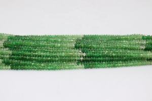 ลูกปัดพลอย tsavorite ขนาด16นิ้วคุณภาพ AAA ขนาด3-3.5มม. ลูกปัดรอนเดลเรียบสำหรับทำเครื่องประดับซาร์โวไรต์ธรรมชาติ - Product Image 2