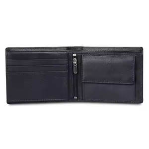 Cartera de cuero para hombre, delgada, con bolsillo seguro para monedas, compartimentos para tarjetas y diseño ligero, ideal para viajes. - Product Image 5