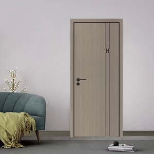 Portes de cuisine en WPC style ferme, surface finie, porte composite en bois creux, anti-moisissure, anti-termites, pour hôtels et villas - Product Image 2