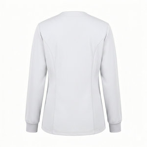 Chaqueta Médica Profesional OEM para Mujer, Chaqueta de Enfermera con Cierre de Botones, Cuello Redondo y Puños Acanalados, Uniforme de Hospital - Product Image 3