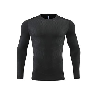 T-shirt de sport en mesh écologique pour l'entraînement, anti-rétrécissement, extensible, compression, livraison rapide, qualité professionnelle - Product Image 4