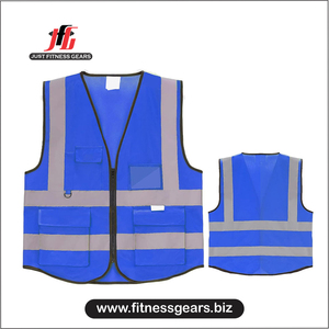 Gilet de sécurité de travail décontracté à capuche longue pour homme, réfléchissant haute visibilité, écologique, hiver, 100% polyester, multi-poches, construction robuste - Product Image 1