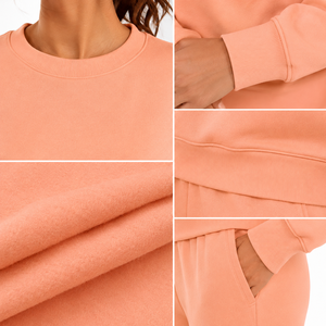 Sweat-shirt pour femme, doublure en polaire de qualité supérieure, texture douce et lisse, coupe décontractée et confortable, vêtement élégant pour tous les jours, essentiel pour l'automne et l'hiver - Product Image 5