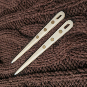 Aguja de Bordar Hecha a Mano con Punta de Cuerno de Búfalo, Ecológica, para Lana y Hilos, Accesorio de Costura Duradero para Tufting y Costura - Product Image 6