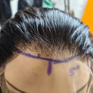 Perruque 100% Cheveux Indiens Vierges, Full Lace HD, Ligne de Cheveux Naturelle, Sans Colle, Dentelle HD Invisible Premium, Double Trame Faite à la Machine, Perm - Product Image 1