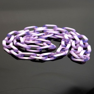 Decorative Matte Resin Chain Links For Unique Purse Straps High Quality Resin Chain Links For Phone Lanyards And <b>Charms</b> - Product Image 3