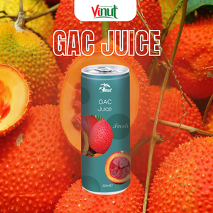 Jus de Gac Purée Fraîchement Pressé en Boîte 250ml 330ml, 40% de Gac, OEM, Marque Privée, Fabricant Vietnamien - Product Image 1