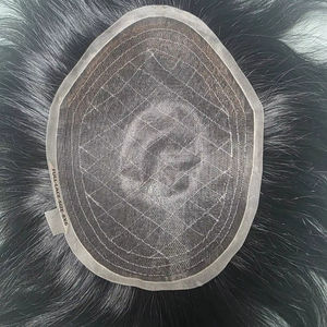 Peluca de Prótesis Capilar Taz BD de Alta Calidad, Cabello Remy Virgen Indio, Ondas Naturales, Ondas de Agua, Ondas Profundas, Encaje Completo - Product Image 1