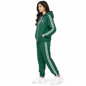 Premium Winter Hooded Solid Wind Resistant Jacket Pants Running Fitness <b>Women</b> <b>Windbreaker</b> Tracksuit Eco-Friendly Comfortable - Product Image 3