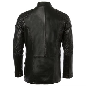 New <b>Men</b> Winter Slim Fit Motorcycle Casual Vintage High Quality Windproof Leather <b>Jacket</b> Customized Colors Fully Customized Label - Product Image 6