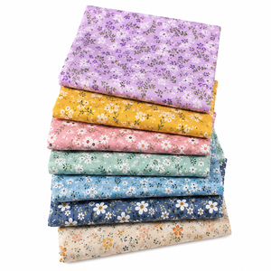 Tissu en coton peigné uni 100% de qualité supérieure, imprimé numériquement, motif floral tournesol coloré, pour sacs et décoration intérieure - Product Image 2