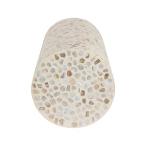 Tabouret de bar rond en nacre incrustée fait main au Vietnam, table d'appoint de luxe pour salon et hôtel - Product Image 3