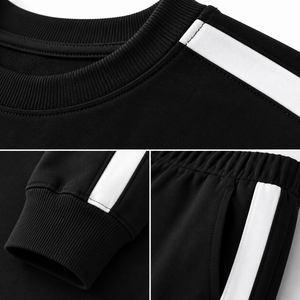 Nuevos Conjuntos Deportivos de Algodón para Niños, Conjuntos de Ropa con Sudadera Personalizada para Niños, Conjuntos Deportivos de Otoño para Niños - Product Image 4