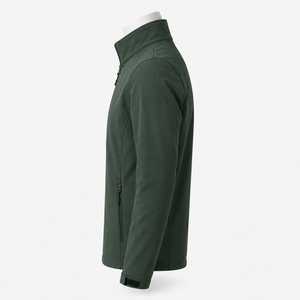 Veste softshell pour homme de haute qualité, confectionnée avec un tissu doux et flexible et une construction confortable pour les activités de plein air et le travail. - Product Image 4