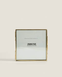 Custom Creative <b>Gold</b> Eco-Friendly Durable Luxury Modern European Style Simple Curve Texture Square Shape Home Ramadan Metal - Product Image 2