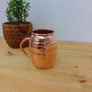 Taza de Cobre Martillado de 400 ml, Hecha a Mano, Ecológica, a Prueba de Fugas, Reutilizable, Taza de Cerveza Clásica, Decoración para el Hogar, Bar, Fiestas, Cocina, Regalo - Product Image 3