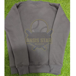 เสื้อสเวตเชิ้ตผ้าฟลีซทรงปกติสำหรับผู้ชาย ระบายอากาศได้ดี สวมใส่ได้ทุกวัน แฟชั่นสตรีทแวร์  โลโก้ปั๊มนูนตามสั่ง เป็นมิตรต่อสิ่งแวดล้อม - Product Image 2