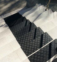 Marches d'escalier en caoutchouc antidérapantes pour intérieur et extérieur, tapis de sol robustes pour la maison, le bureau et l'hôtel
