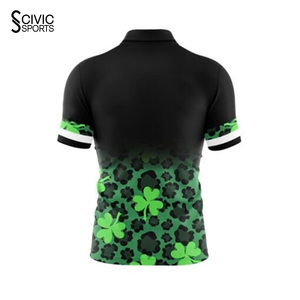 Wholesale Custom Retro Team Men Bowling Jersey Quick Dry Short Sleeve for Adults Digital Printing Sublimated - Product Image 6