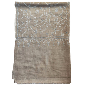 Bufandas Suzani de Cachemira Hechas a Mano para Mujer, 100% Cachemira, Patrones de Bordado Intrincados, Ligeras y Transpirables para Fiestas y Uso Diario - Product Image 2