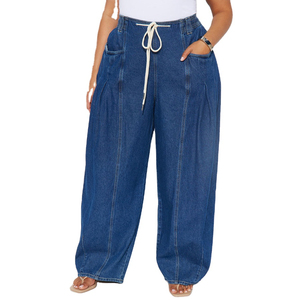Jean court pour femme taille haute coupe droite en denim extensible longueur cheville, bas décontracté style streetwear en coton doux - Product Image 6