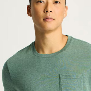 Camiseta Extra Grande para Hombre con Logotipo Impreso Personalizado, 100% Algodón, Tela de Lona de 280 g/m², Ecológica, Transpirable, Estilo Hip Hop, Holgada - Product Image 4