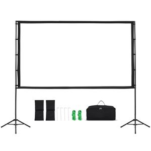 Schermo per Proiettore da 100 Pollici con Supporto, Angolo di Visione 160 Gradi, 16:9 4K HD, Senza Pieghe, Portatile per Interni ed Esterni - Product Image 1