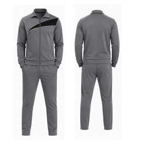 Custom Men Athletic Tracksuits Fleece Sport Training Suit Zip Jacket Jogger <b>Pants</b> Wholesale OEM Gym Wear Manufacturer Sportswear - Product Image 6