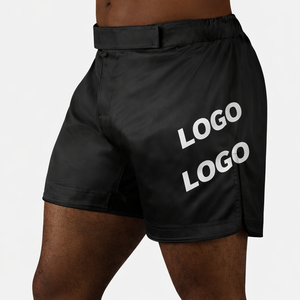 กางเกงชกมวย MMA แบบสั่งทำพิเศษ ความยาวครึ่งต้นขา แบบไฮบริด สำหรับคิกบ็อกซิ่ง มวยไทย ผ้าสเตรช สำหรับการฝึกซ้อมและการต่อสู้ในยิม ผลิตโดยผู้ผลิต OEM - Product Image 1