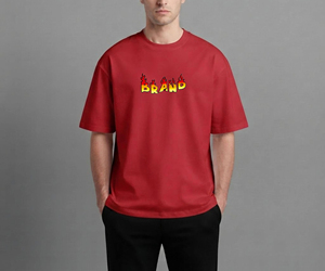 เสื้อยืดผู้ชายทรงหลวมผ้าฝ้าย 100% สั่งทำพิเศษ พิมพ์ลายดิจิตอลตามสั่ง ระบายอากาศได้ดี ไม่ยับ - Product Image 1
